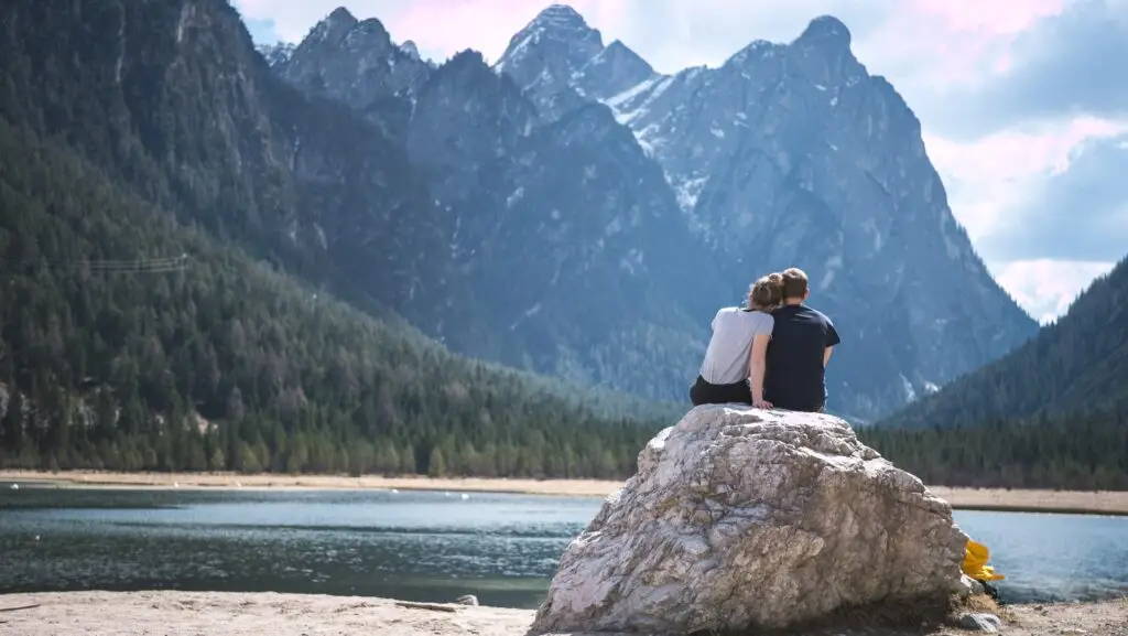 Young Couple on Lake