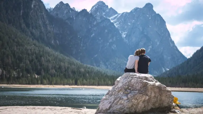 Young Couple on Lake